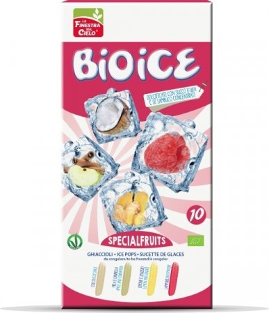 Saftis, frys selv, Fruit Special, 10 x 40ml, økologisk, Bioice - datovare (30.05.20)
