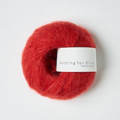 Soft silk mohair - Blodappelsin