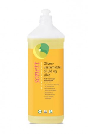 Vaskemiddel oliven, for ull & silke, 1 L fra Sonett, økologisk