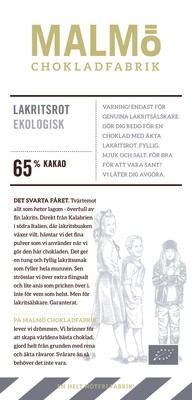 Lakritsrot 65% Sjokolade