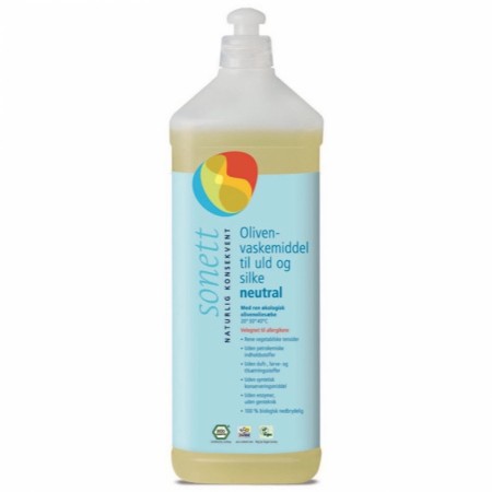 Vaskemiddel oliven, for ull & silke, nøytral, 1 l, økologisk, Sonett