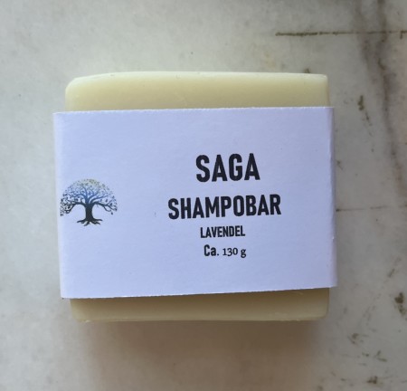 Saga Sjampobar lavendel for fett hår og tørr hodebunn fra Froste Naturprodukter 