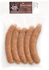 Den stole pølsemaker - Økologisk Bratwurst 100% kjøtt - kan kjøpes på hentepunkt