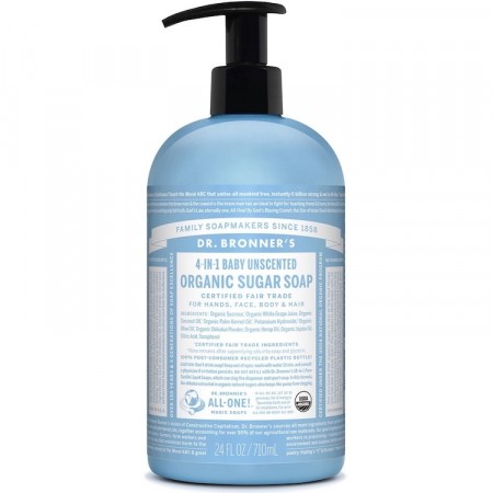 Dr. bronner´s ORGANIC SUGAR SOAP Baby Unscented
