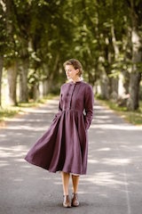 Elisa Dress, Long sleeves Lilac