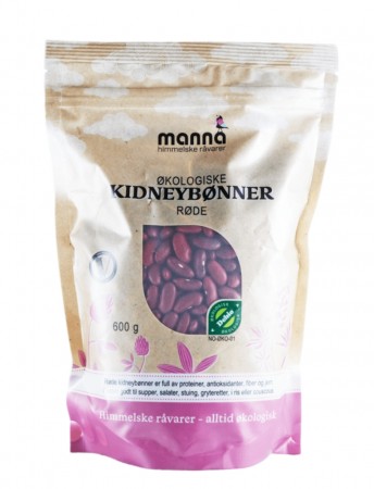 Røde Kidneybønner, økologisk fra Manna, 600g 