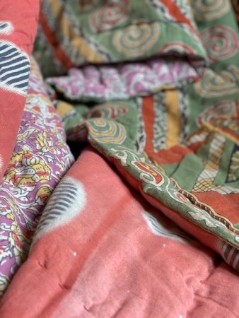 Vatteppe gjenbruksdesign i 100% bomull fra Indiske sarier - no 29