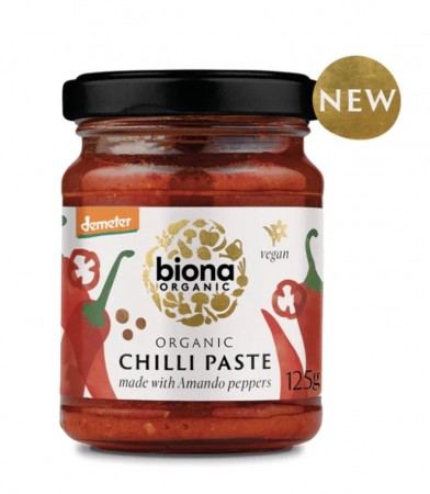 Biona Hot Chilli Paste Organic 125gr (BF: 22.03.26)