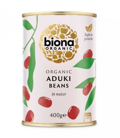 Aduki beans økologisk og hermetisk fra Biona, 400 g