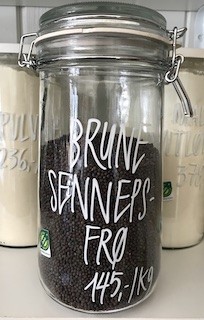 Sennespsfrø Brune Økologiske, 100g