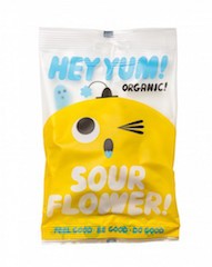 Mini Sour Flower - vingummi  fra Hey Yum, 50g DATO: 24.11.22