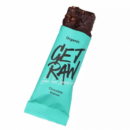 Get Raw sjokolade og valnøtt bar, 42 g, økologisk