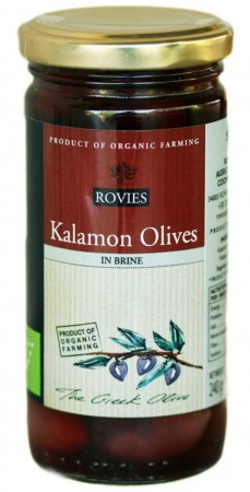 Oliven Kalamata fra Rovies, 220 g, økologisk