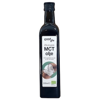 MCT olje, økologisk fra Goodlife, 500 ml - datovare