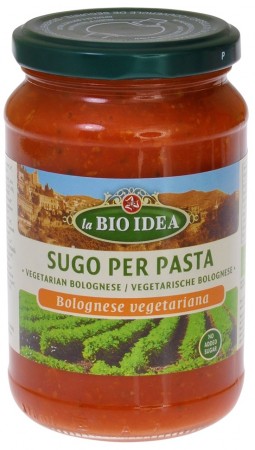 Pastasaus, bolognese, vegetar, 340 g, økologisk, La Bio Idea