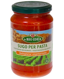 La Bio Idea Pastasaus, bolognese, vegetar, 340 g