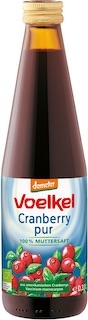 Tranebærjuice, biodynamisk fra Voelkel , 0,33 L 