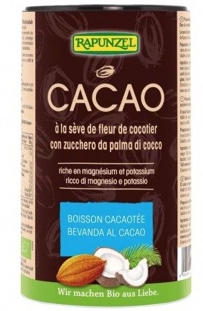 Kakao m/ kokosblomstsukker, 250g, økologisk, Rapunzel
