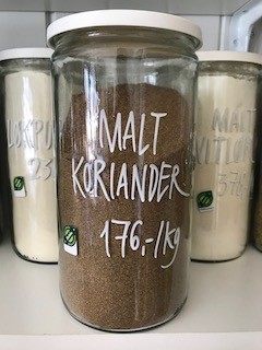 Koriander Malt økologisk, 100g