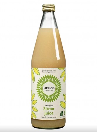 Sitronjuice, økologisk fra Helios, 750 ml
