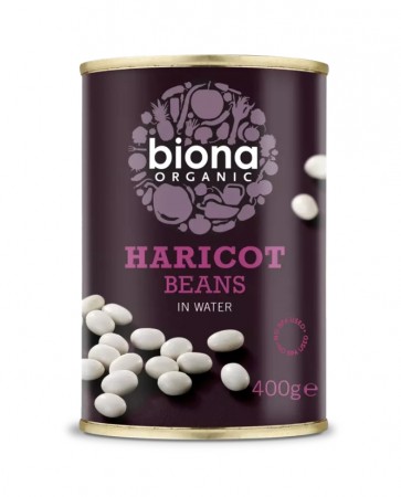 Haricot beans, hagebønner fra Biona,  400 g